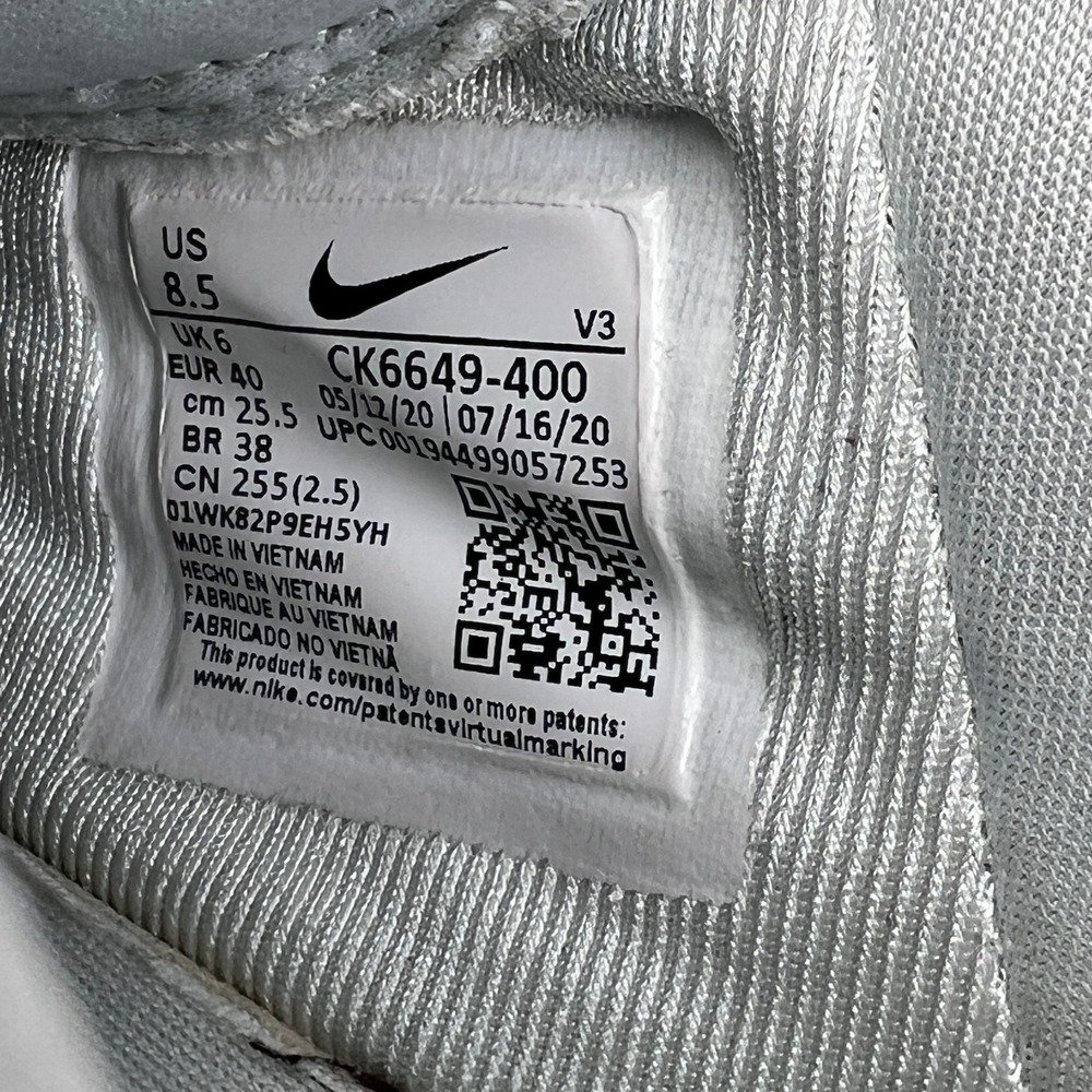 Nikeโ Air Force 1 Pixel Ghost Blue White Platform Sneakers CK6649-400 Womens 8.5 - Picture 14 of 14